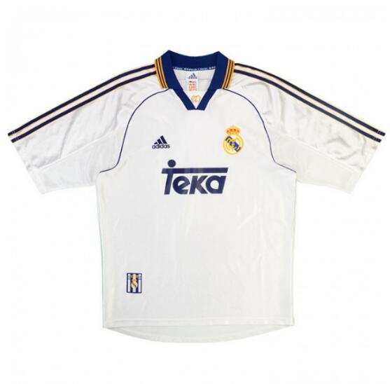 1998-2000 Real Madrid Retro Home Kit Soccer Jersey